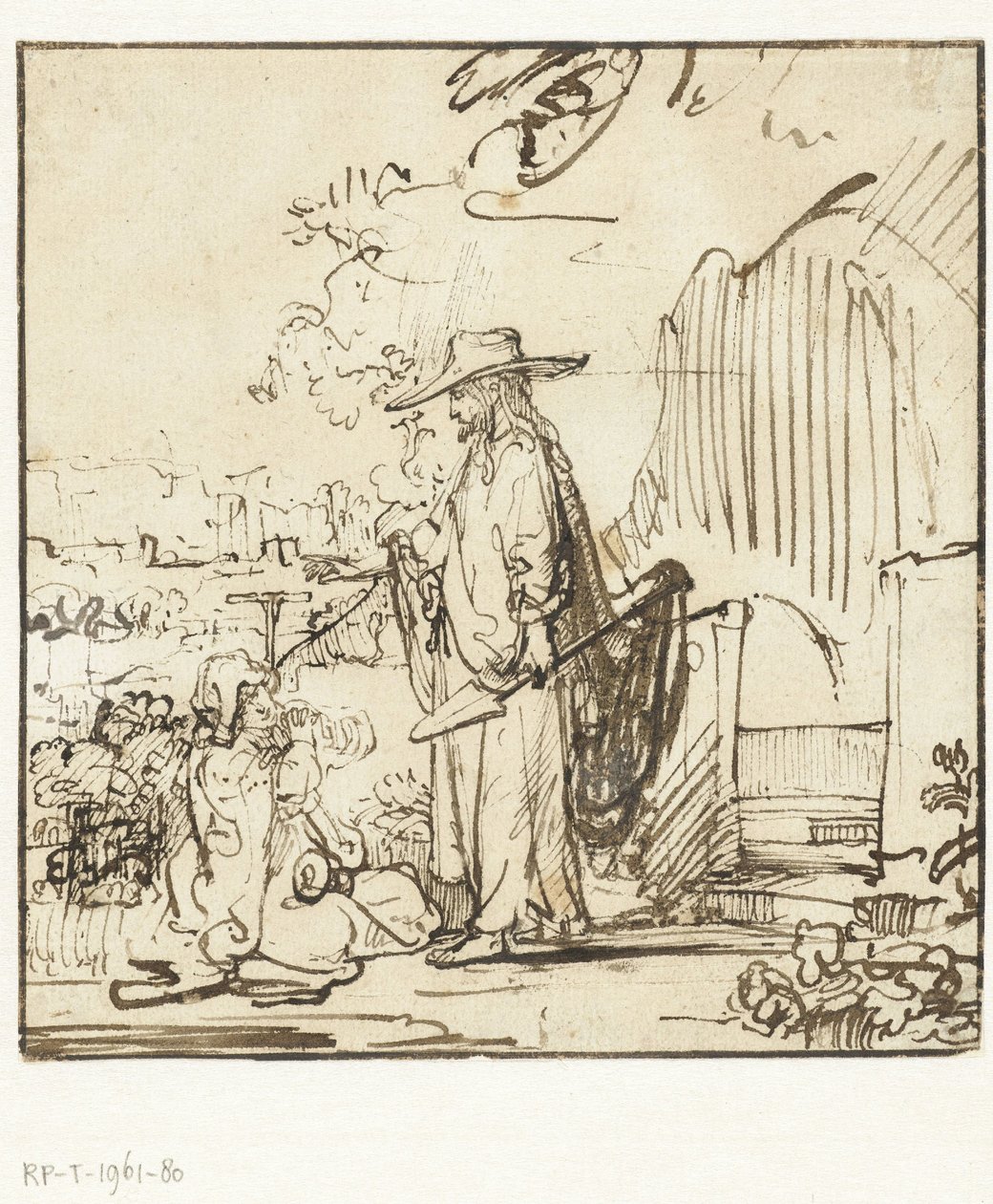 Kristus viser seg for Maria Magdalena (Noli me tangere) av Rembrandt van Rijn