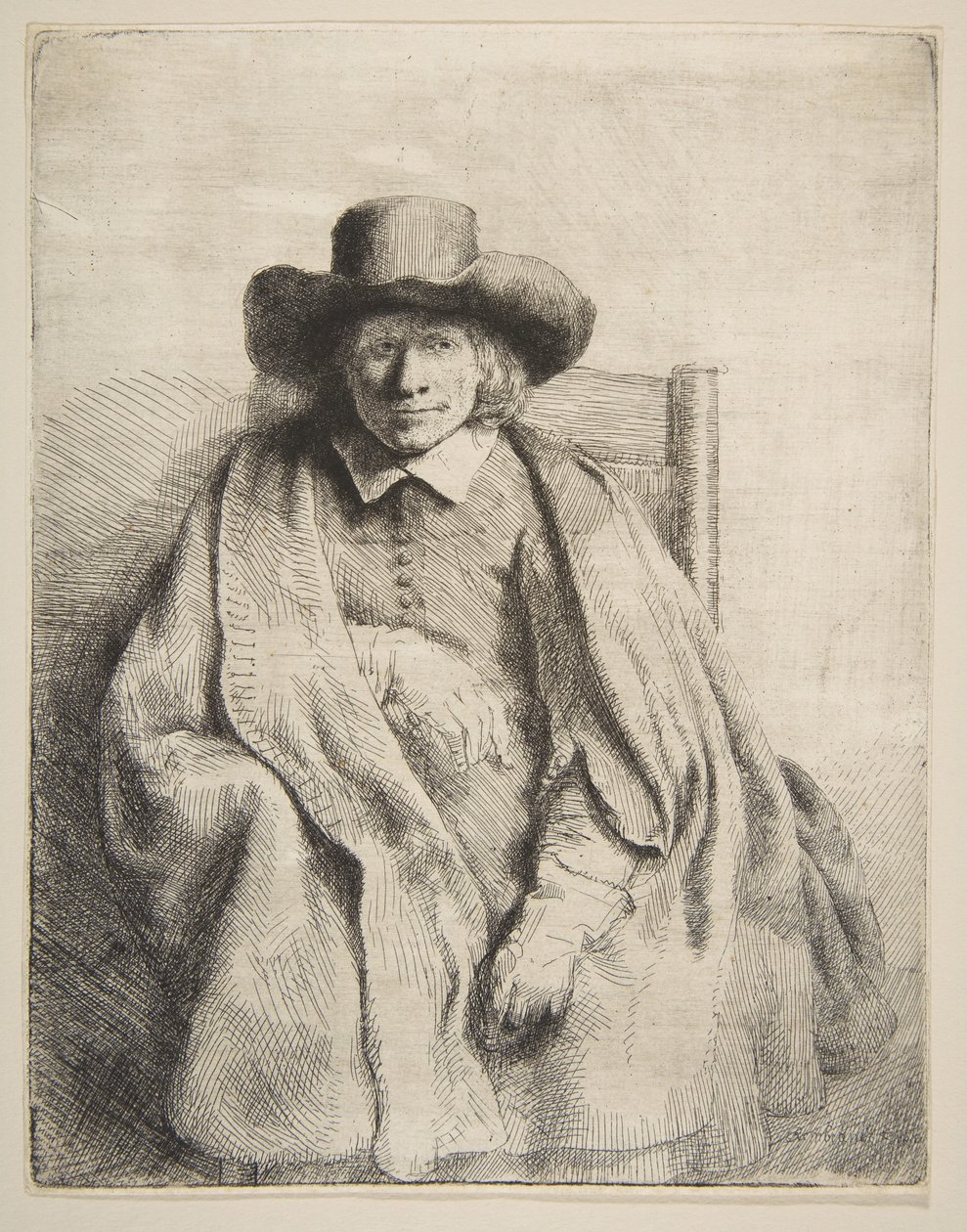 Clement de Jonghe, trykkeri, 1651. av Rembrandt van Rijn