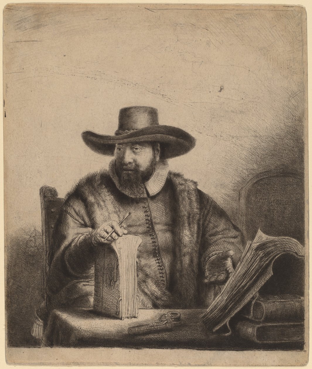 Cornelis Claesz Anslo av Rembrandt van Rijn
