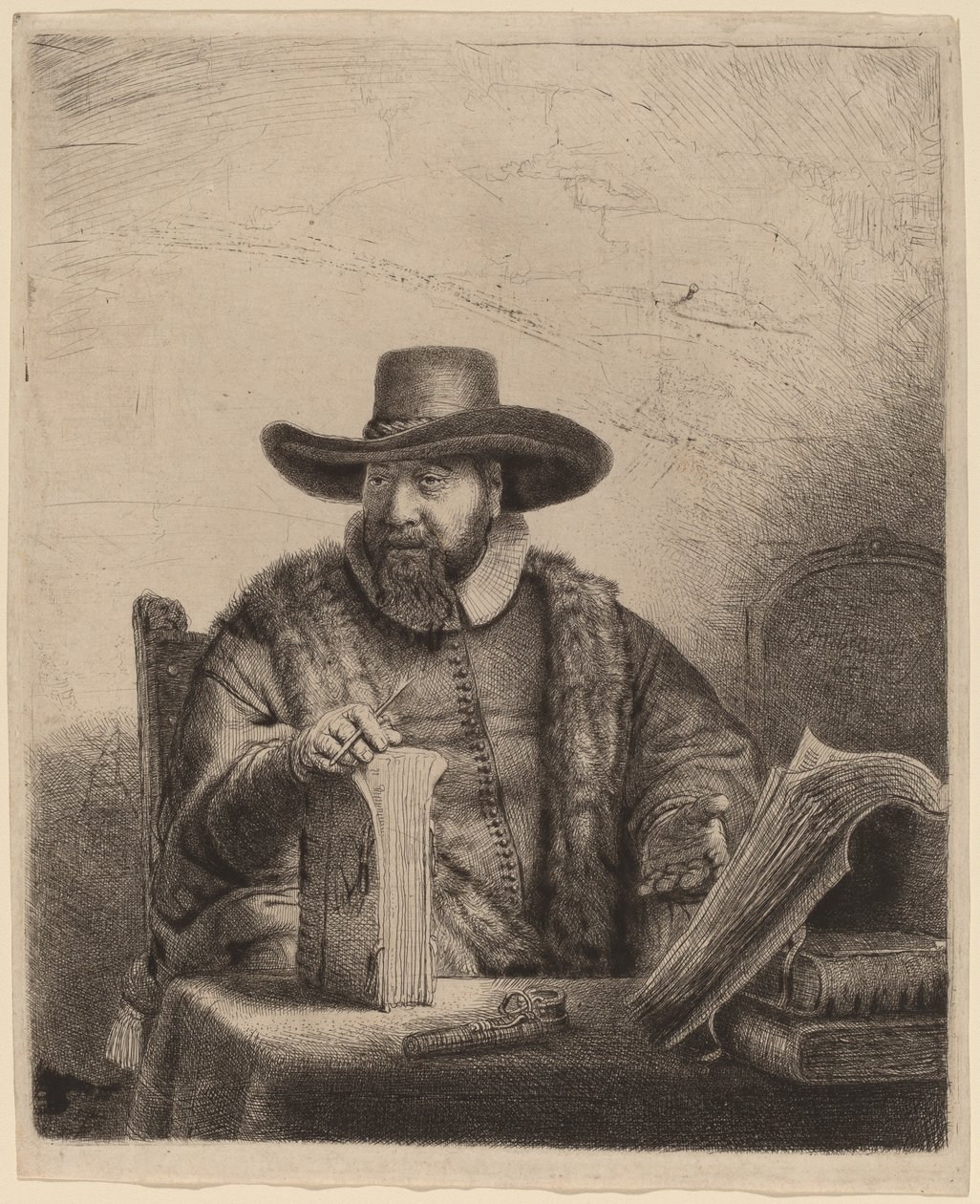 Cornelis Claesz Anslo av Rembrandt van Rijn