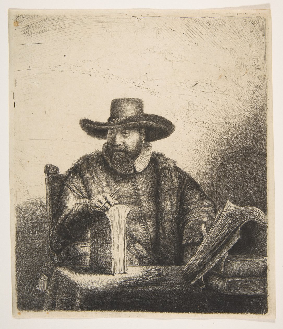 Cornelis Claesz Anslo, Preacher av Rembrandt van Rijn