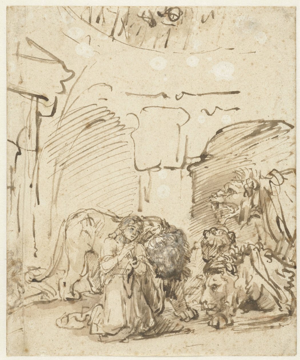 Daniel i løvegropen av Rembrandt van Rijn