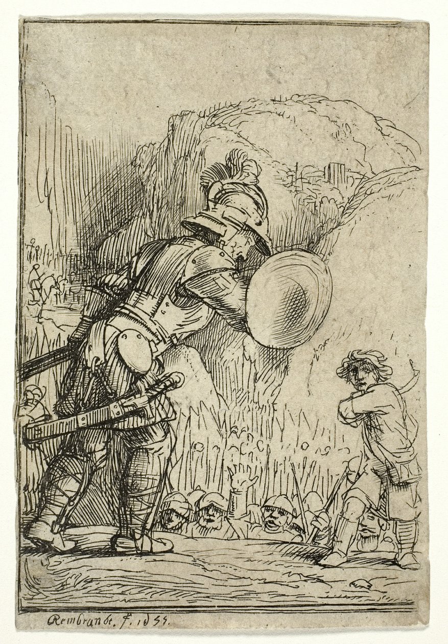 David og Goliat av Rembrandt van Rijn