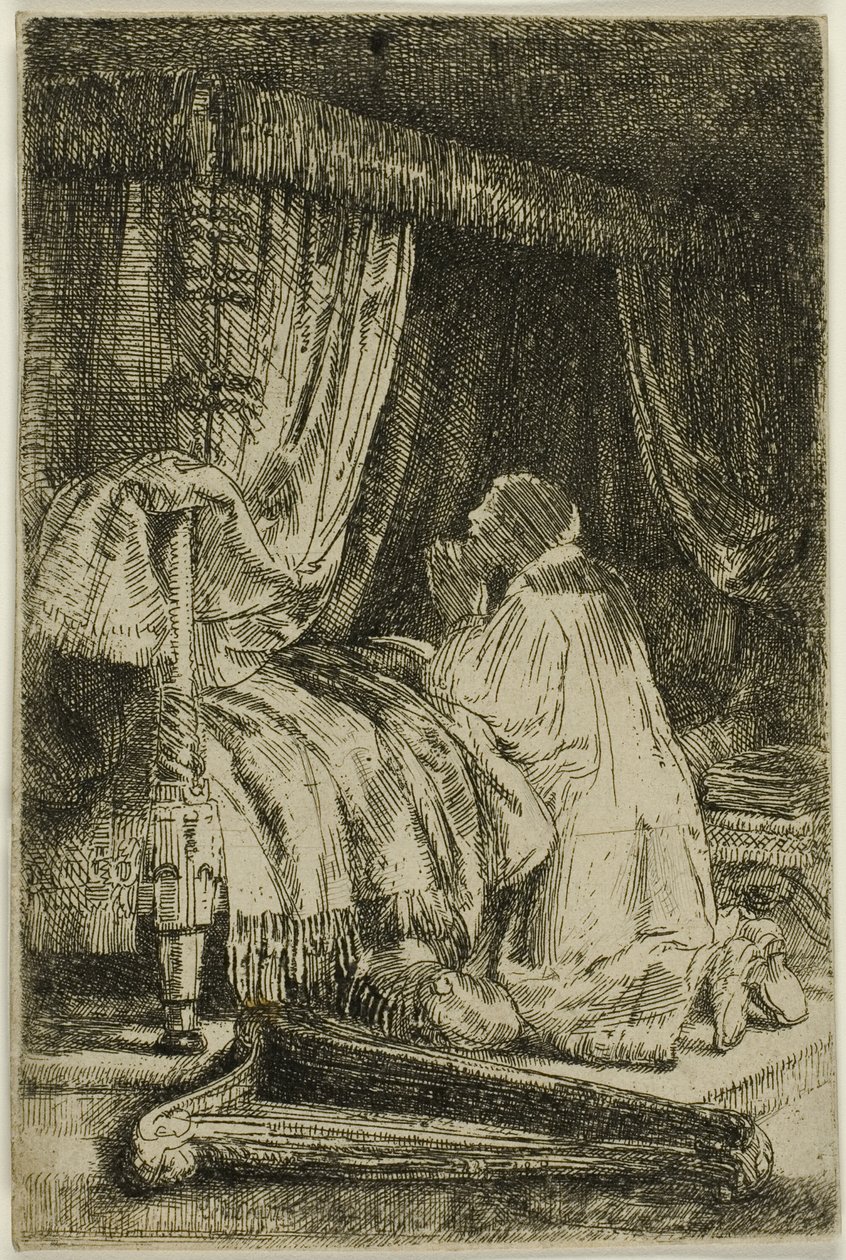 David i bønn av Rembrandt van Rijn