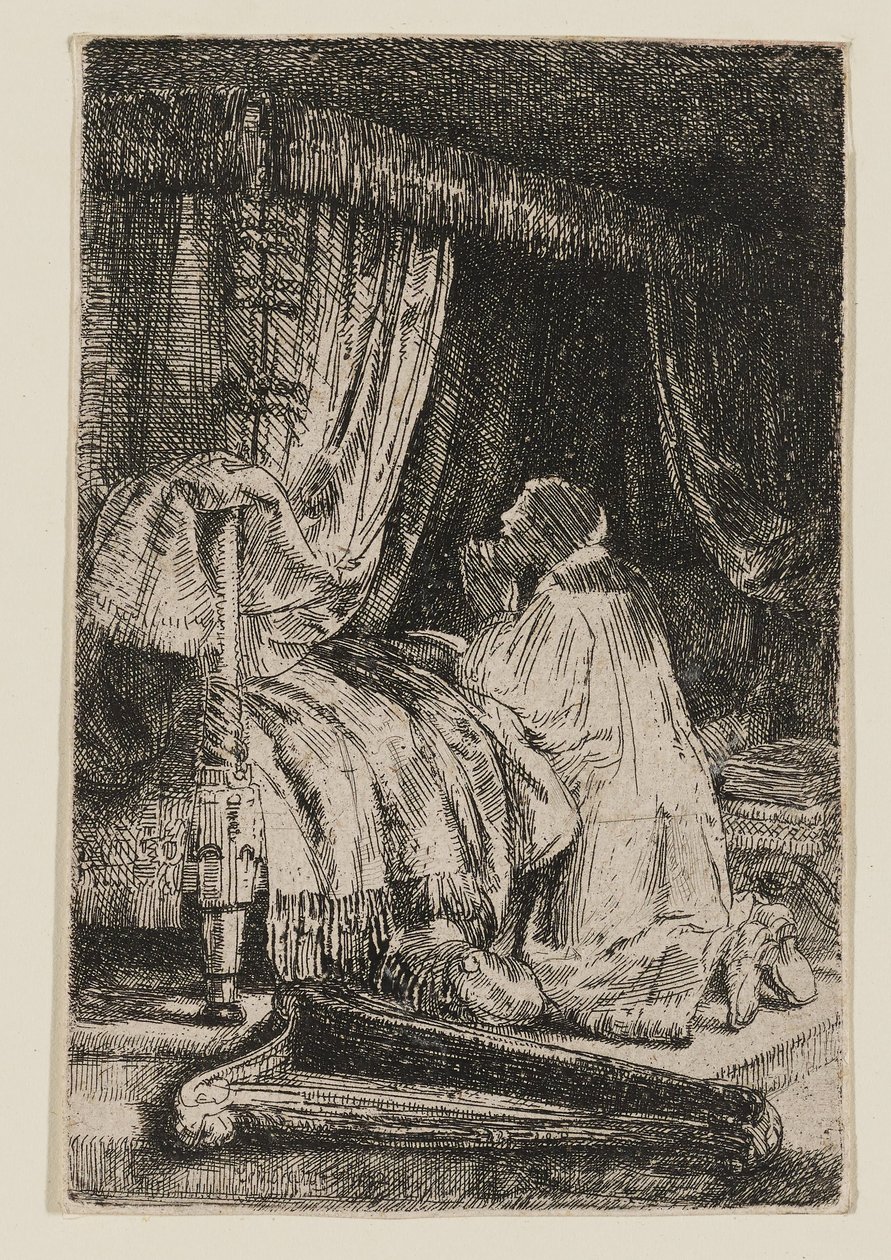 David i bønn av Rembrandt van Rijn
