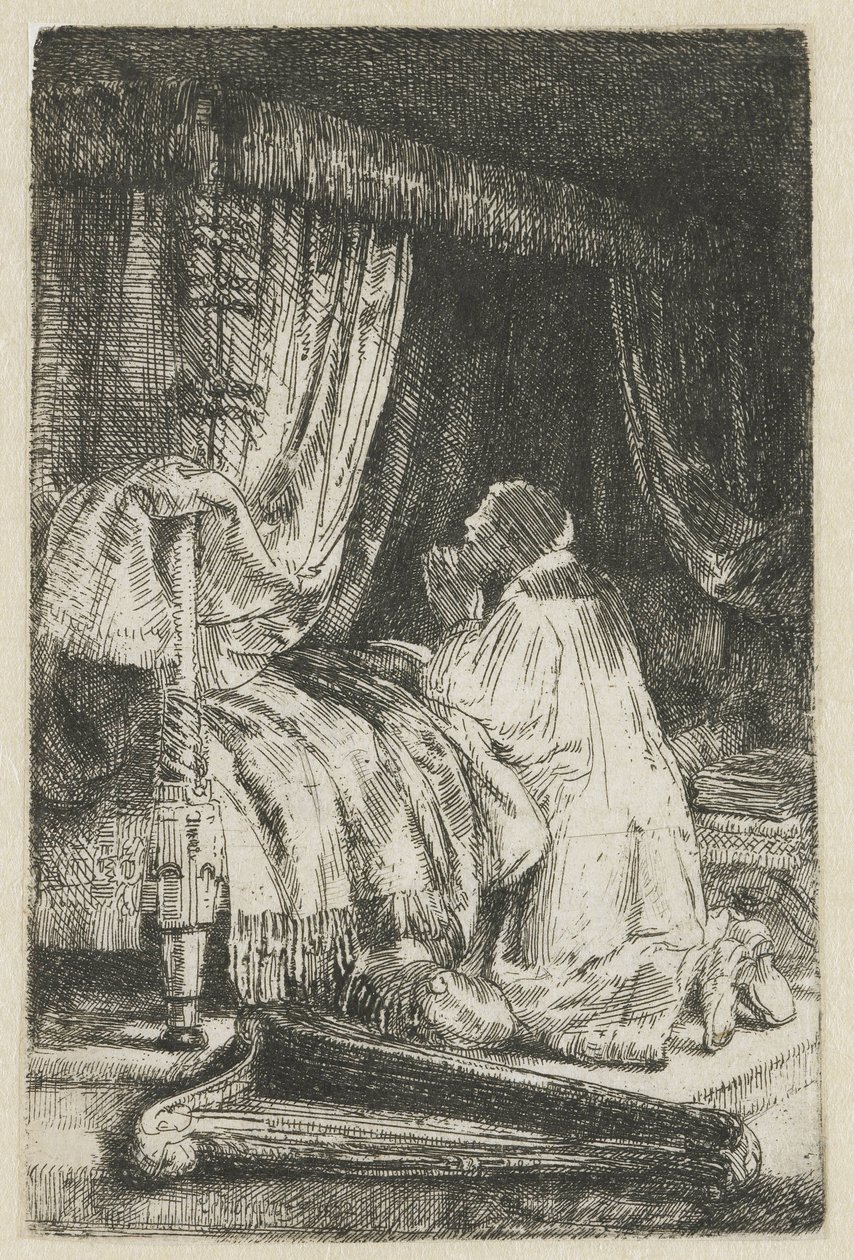 David i bønn av Rembrandt van Rijn
