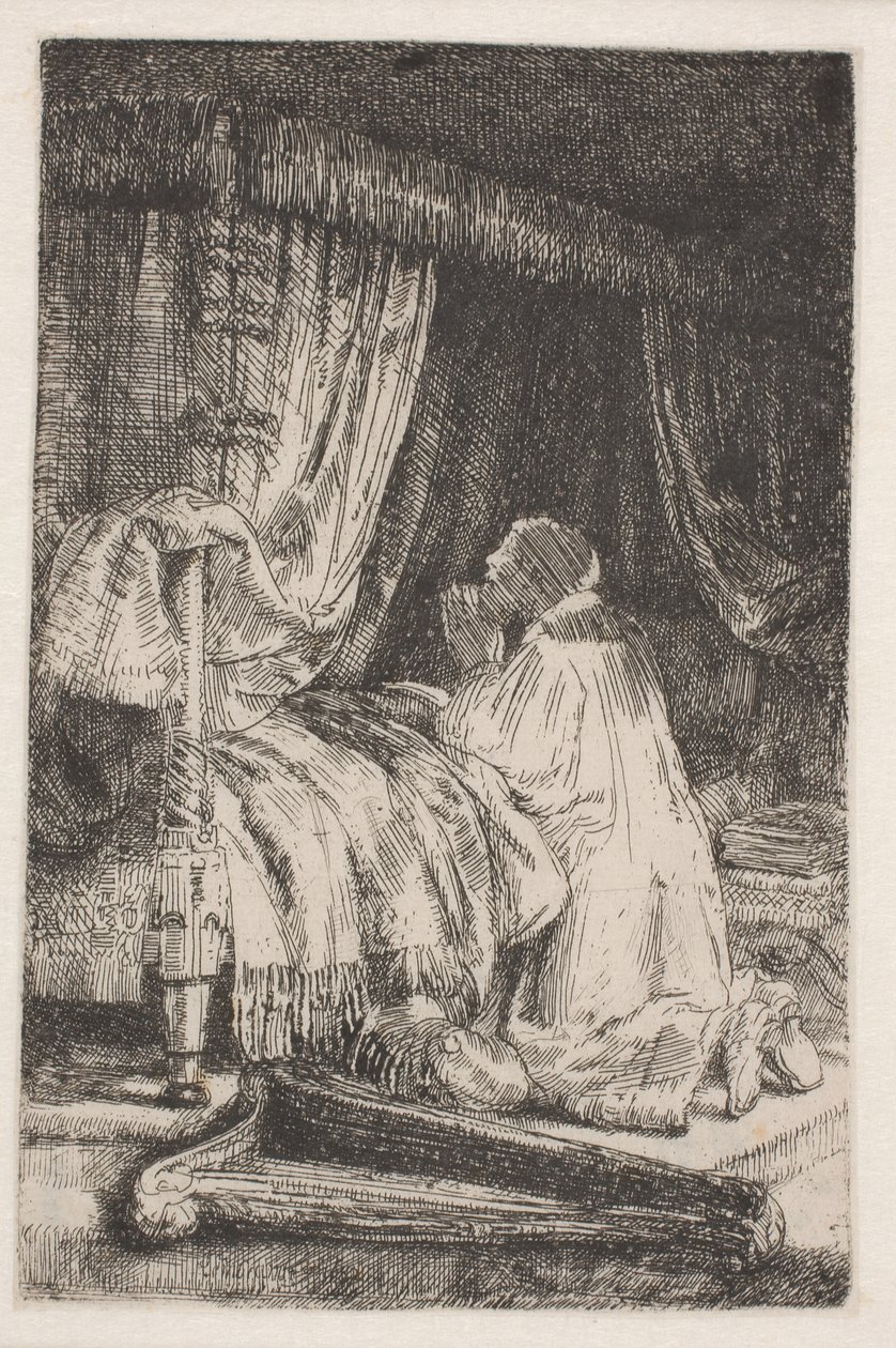 David i bønn av Rembrandt van Rijn