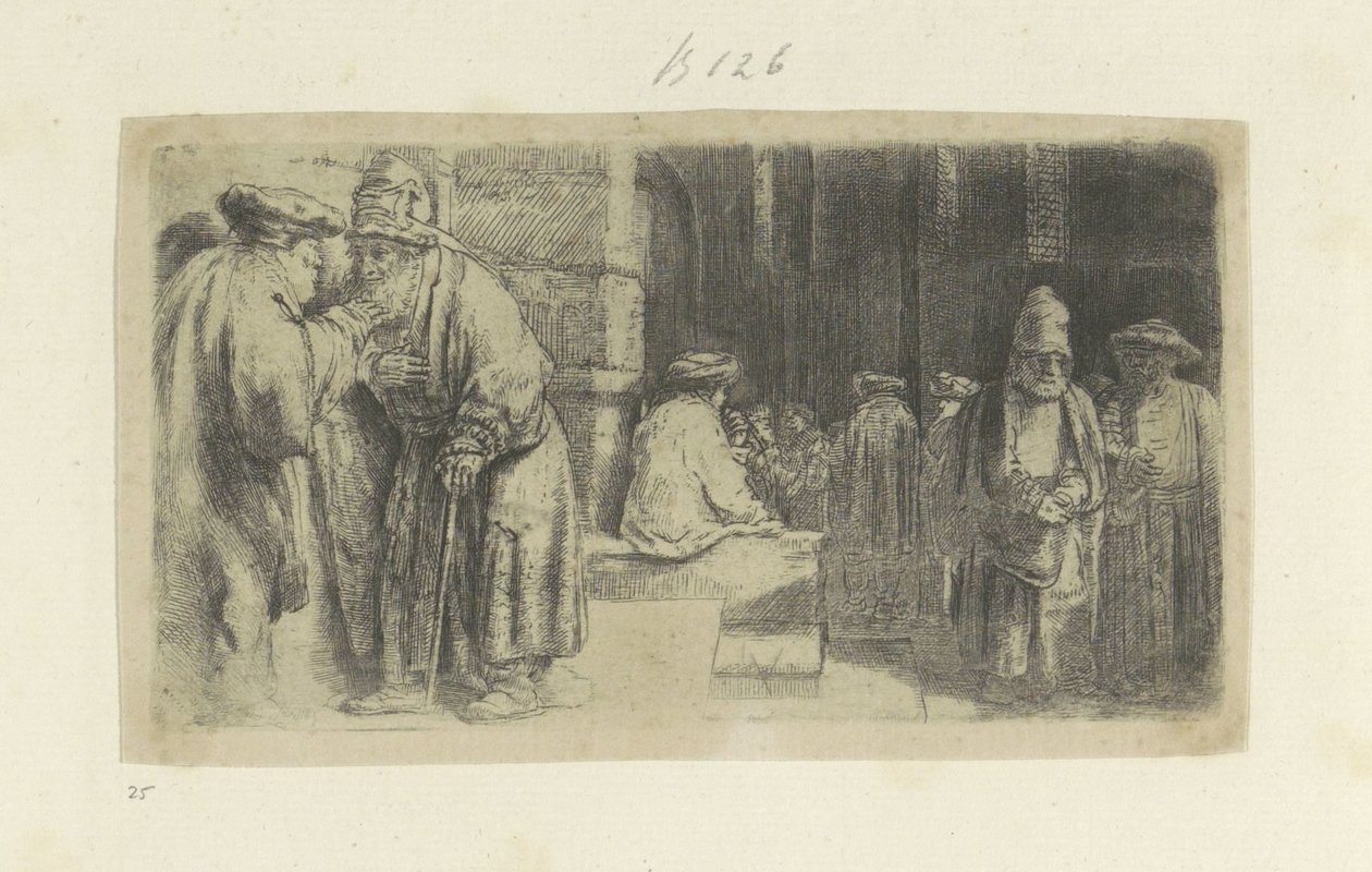 De Farizeeers i de Tempel Samling av åttifem originaltrykk (serietittel) av Rembrandt van Rijn