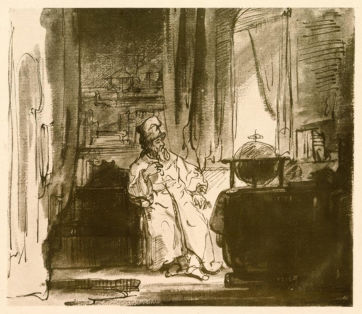 Filosofen av Rembrandt van Rijn