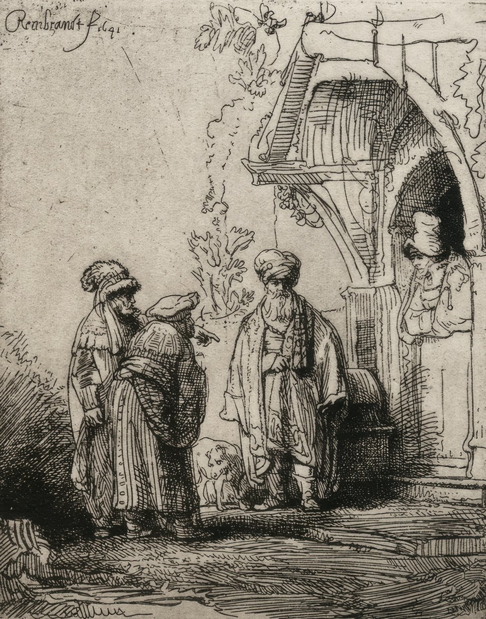 De tre orientalerne av Rembrandt van Rijn