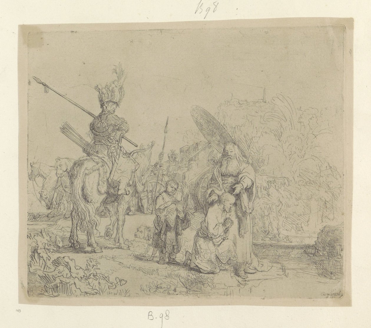 doop van de kamerling Samling av åttifem originaltrykk (serietittel) av Rembrandt van Rijn