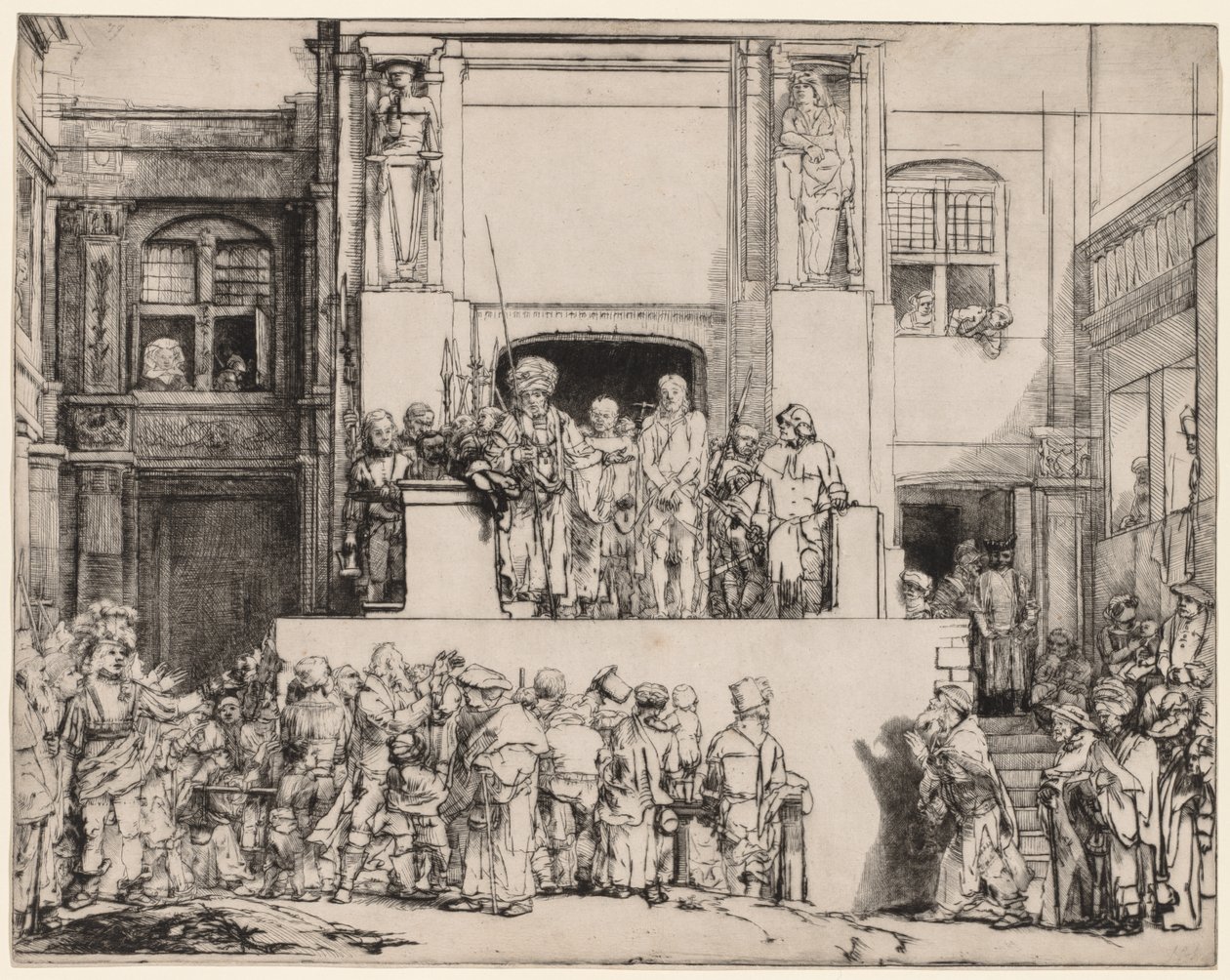 Ecce Homo. Kristus presentert for folket, 1655. av Rembrandt van Rijn
