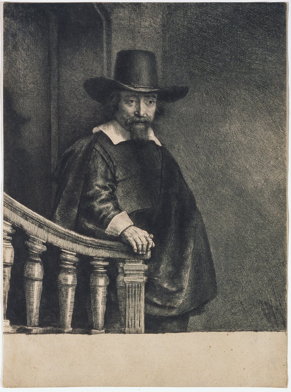 Ephraim Bueno (Bonus), lege av Rembrandt van Rijn