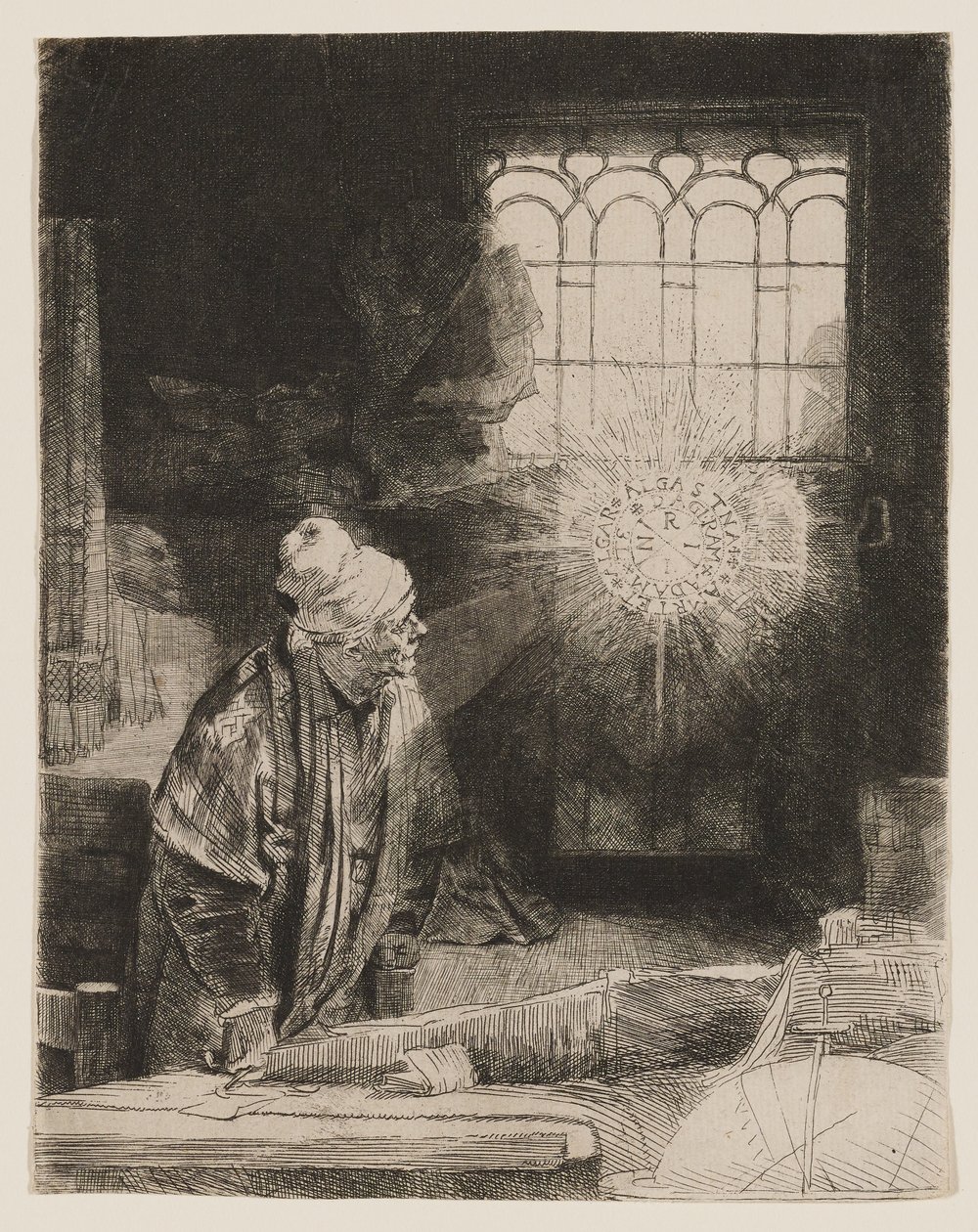Faust (Lærde i sitt arbeidsrom) av Rembrandt van Rijn