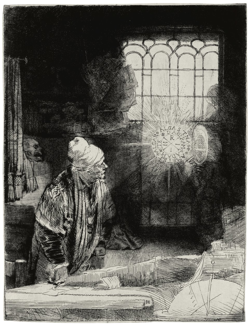 Faust, ca 1652 av Rembrandt van Rijn