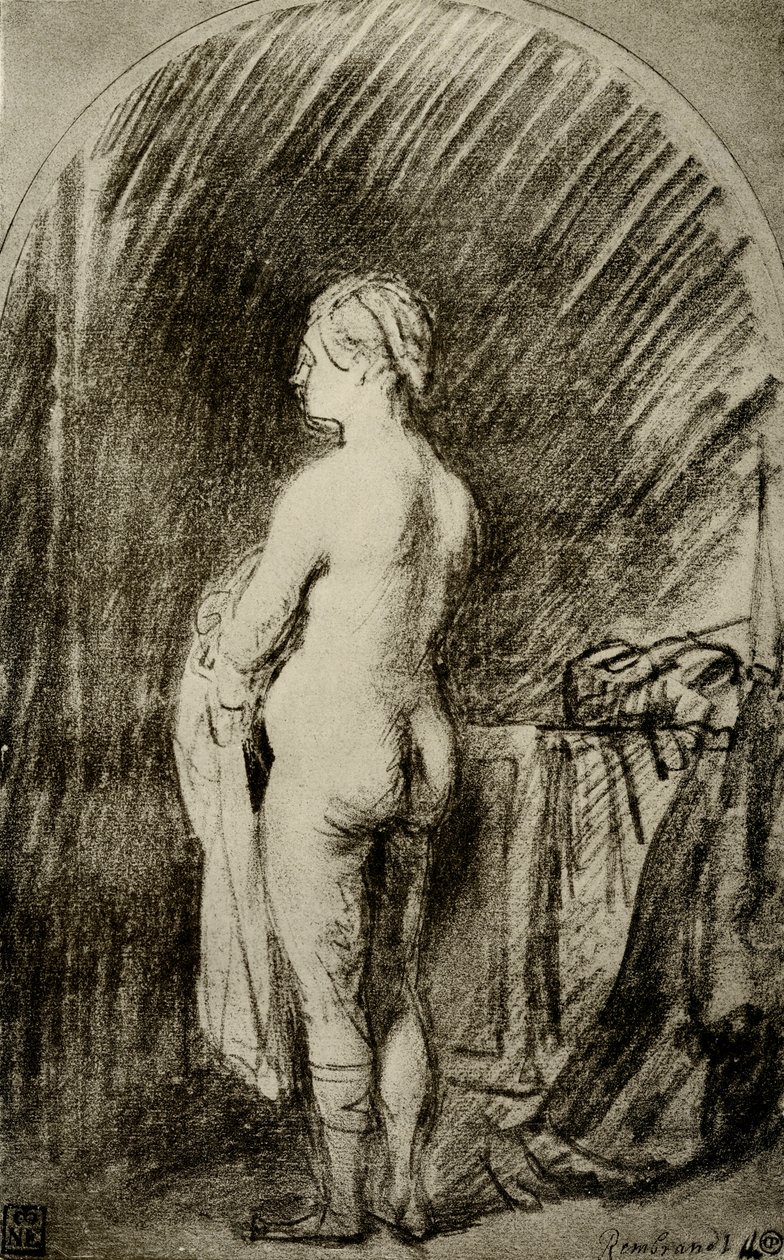 Naken kvinne av Rembrandt van Rijn