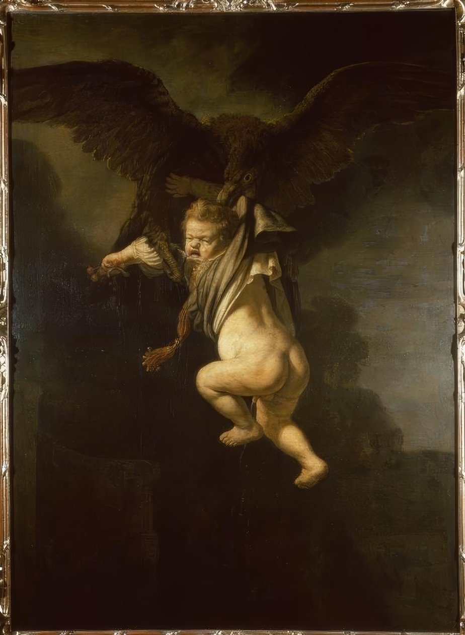 Ganymedes i klørne til ørnen av Rembrandt van Rijn
