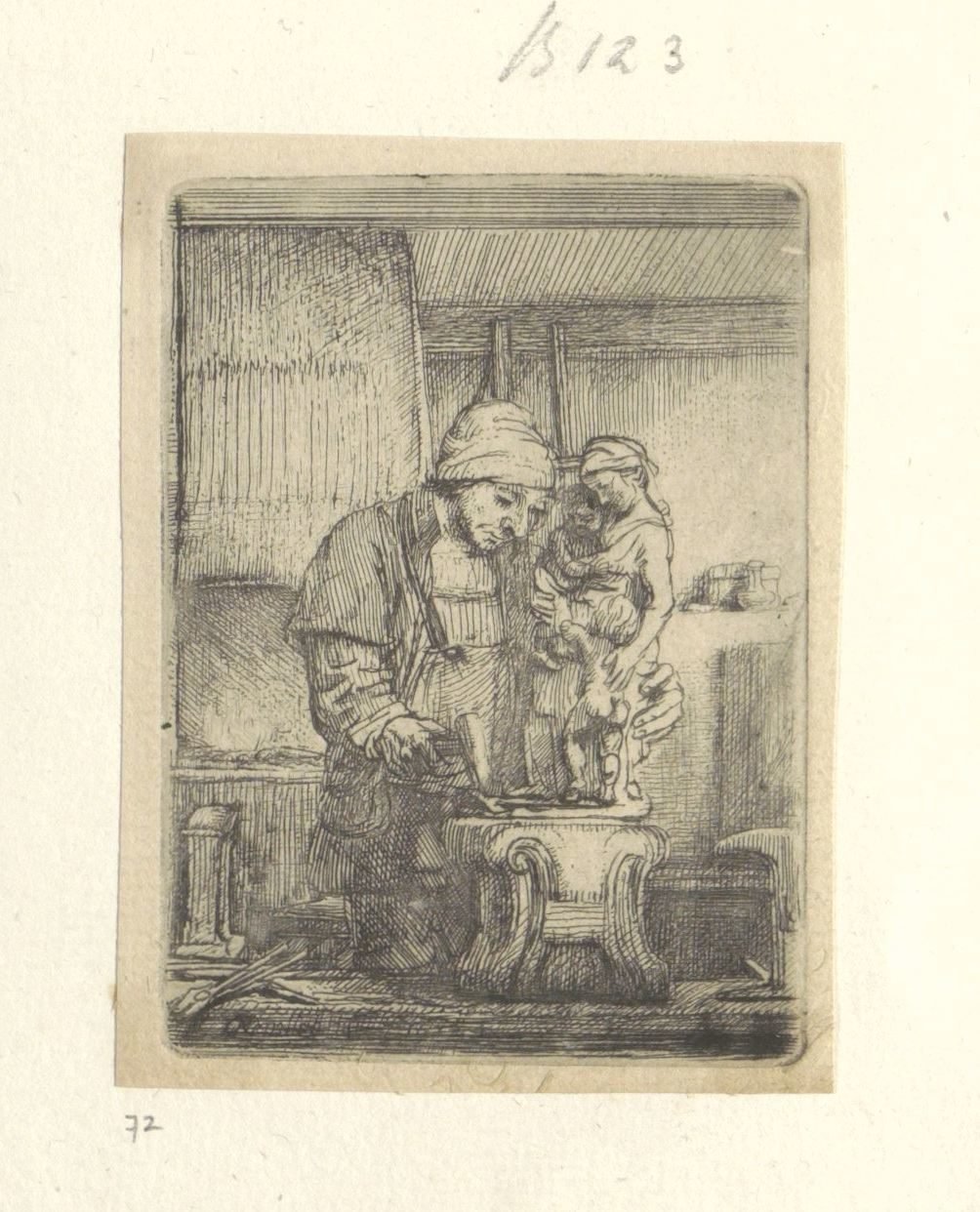Goudsmid Samling av åttifem originaltrykk (serietittel) av Rembrandt van Rijn