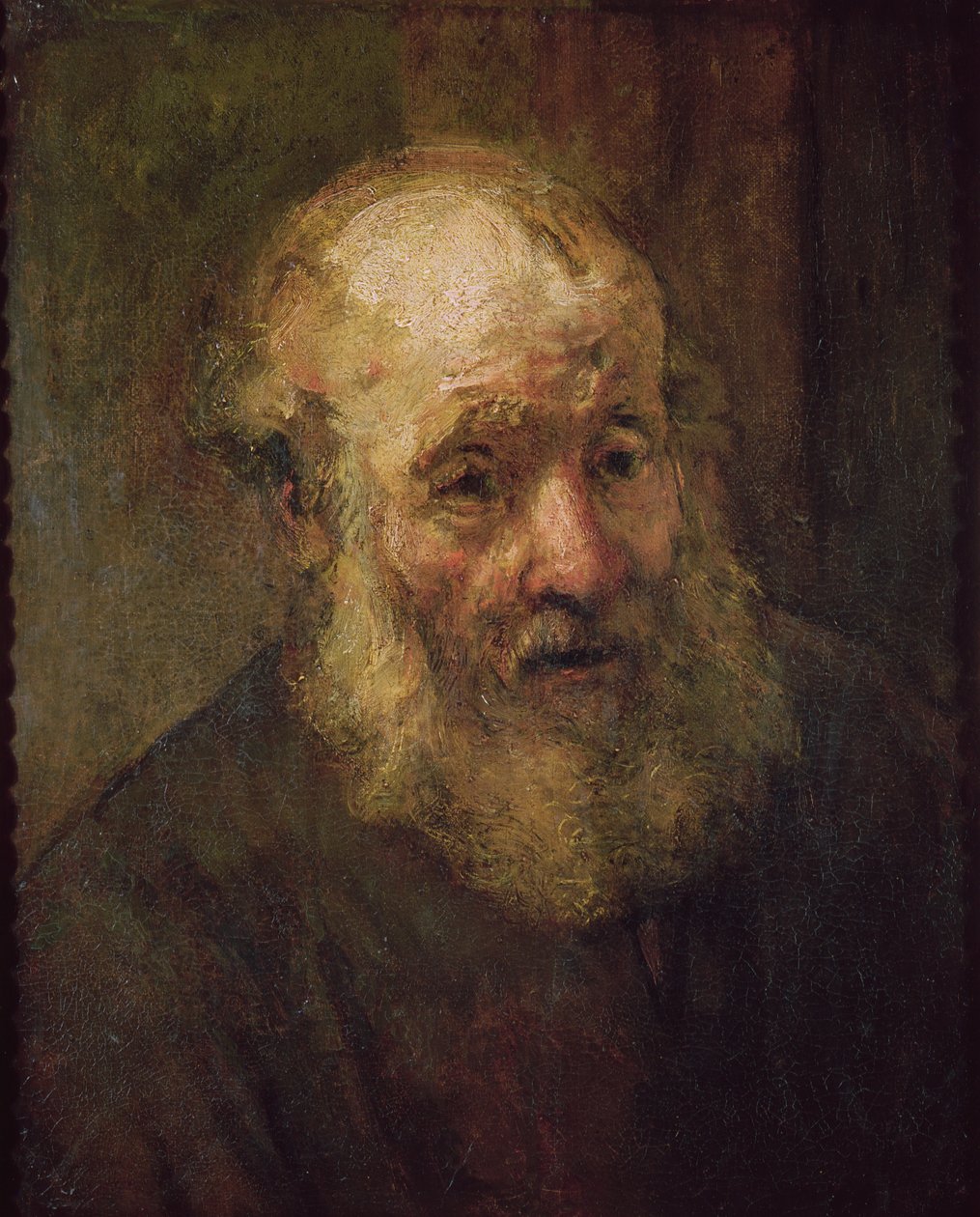 Leder for en gammel mann, ca. 1650 av Rembrandt van Rijn