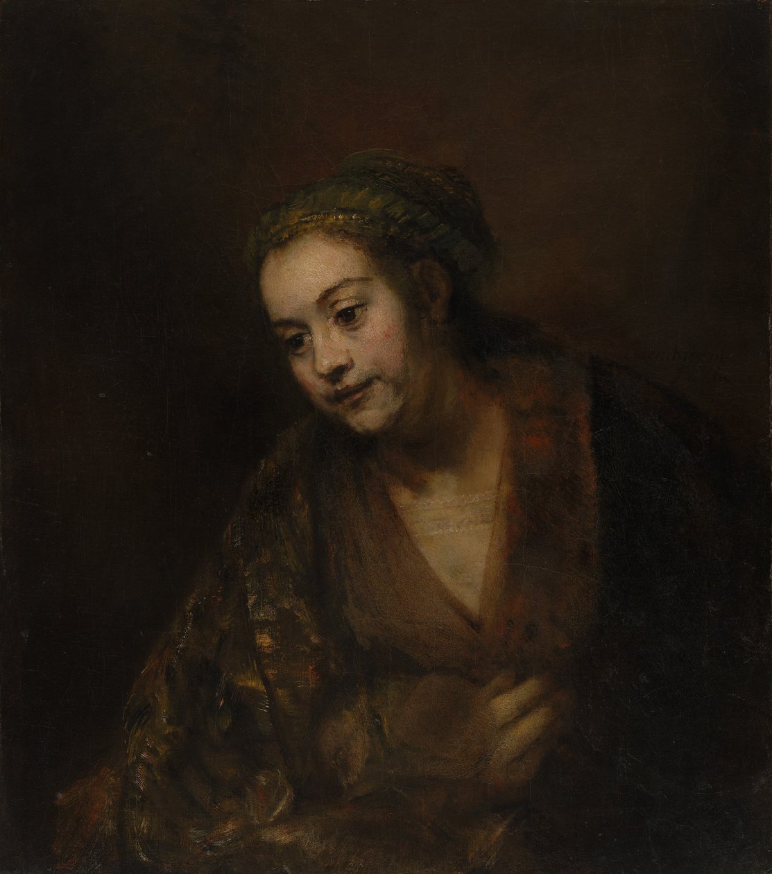 Hendrickje Stoffels 1626-1663, midten av 1650-årene. av Rembrandt van Rijn