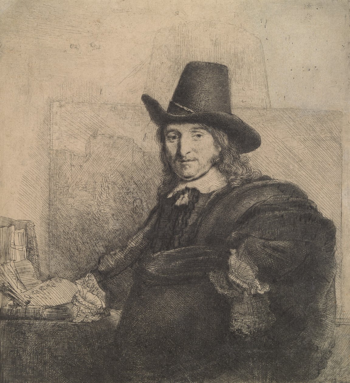 Jan Asselijn, malerkrabbe, ca. 1647., ca. 1647. av Rembrandt van Rijn