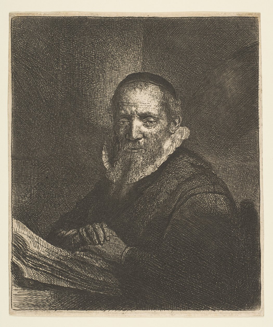Jan Cornelius Sylvius, 1633 av Rembrandt van Rijn