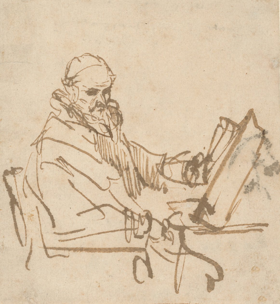 Jan Cornelisz Sylvius, predikanten, 16441645. av Rembrandt van Rijn