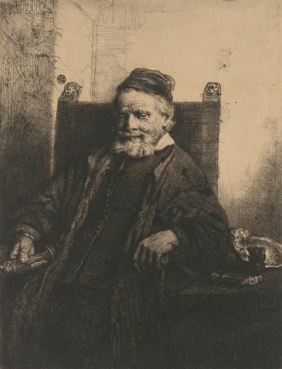 Jan Lutma, 1656., 1656. av Rembrandt van Rijn