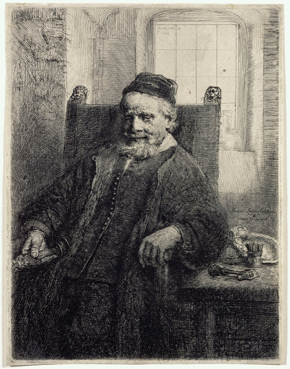 Jan Lutma, Goldsmith av Rembrandt van Rijn