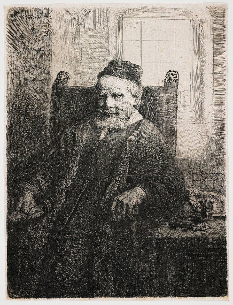 Jan Lutma, Goldsmith av Rembrandt van Rijn