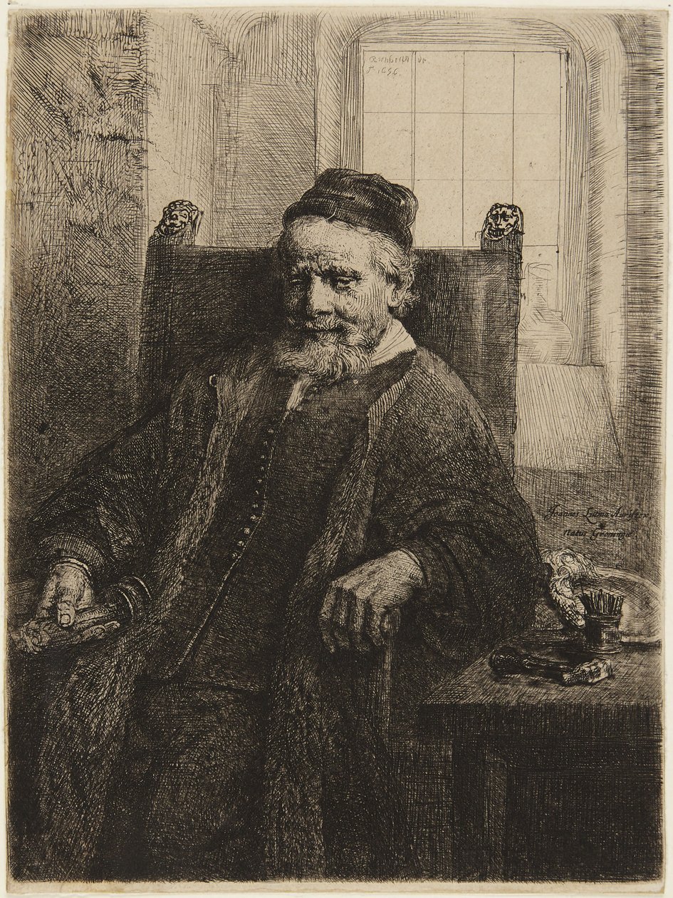 Jan Lutma, Goldsmith av Rembrandt van Rijn