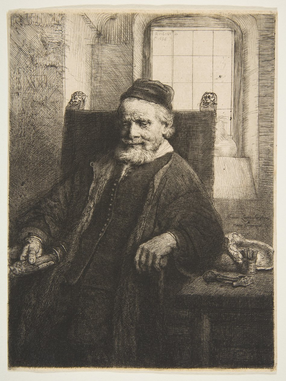 Jan Lutma, gullsmed, 1656. av Rembrandt van Rijn