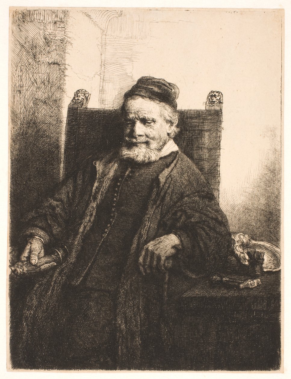 Jan Lutma, eldstemann, gullsmed og billedhugger av Rembrandt van Rijn