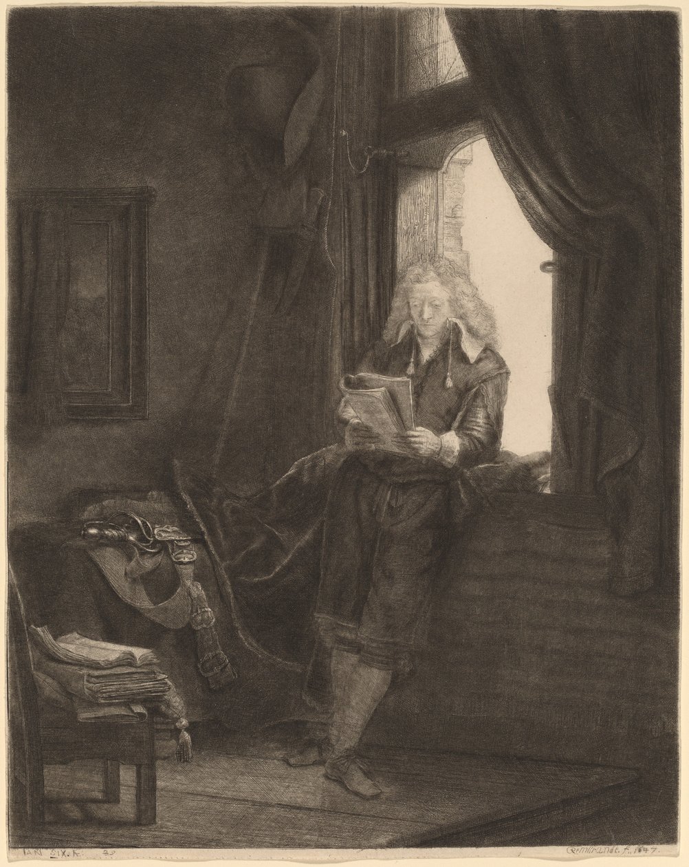 Jan seks av Rembrandt van Rijn