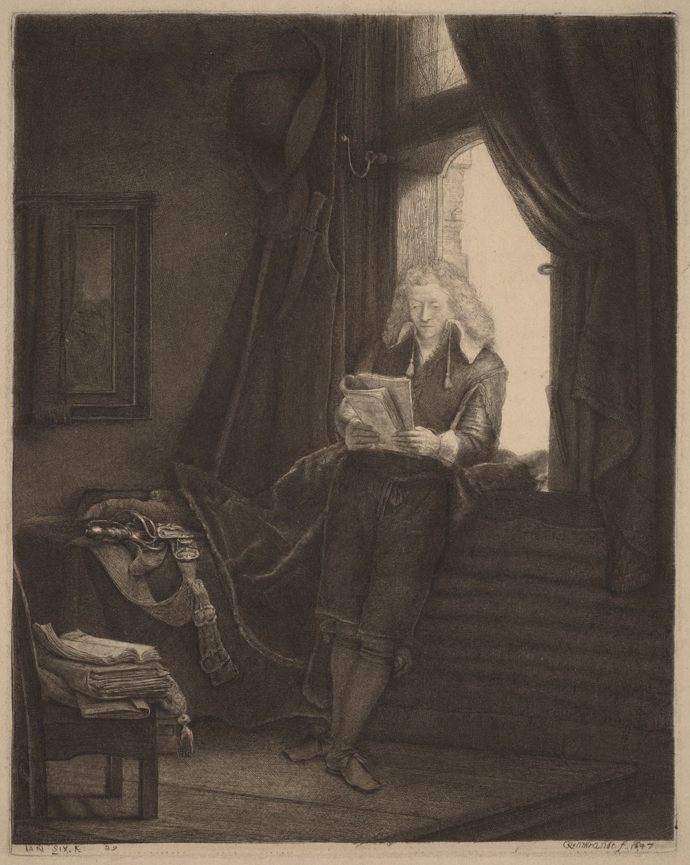 Jan Six av Rembrandt van Rijn
