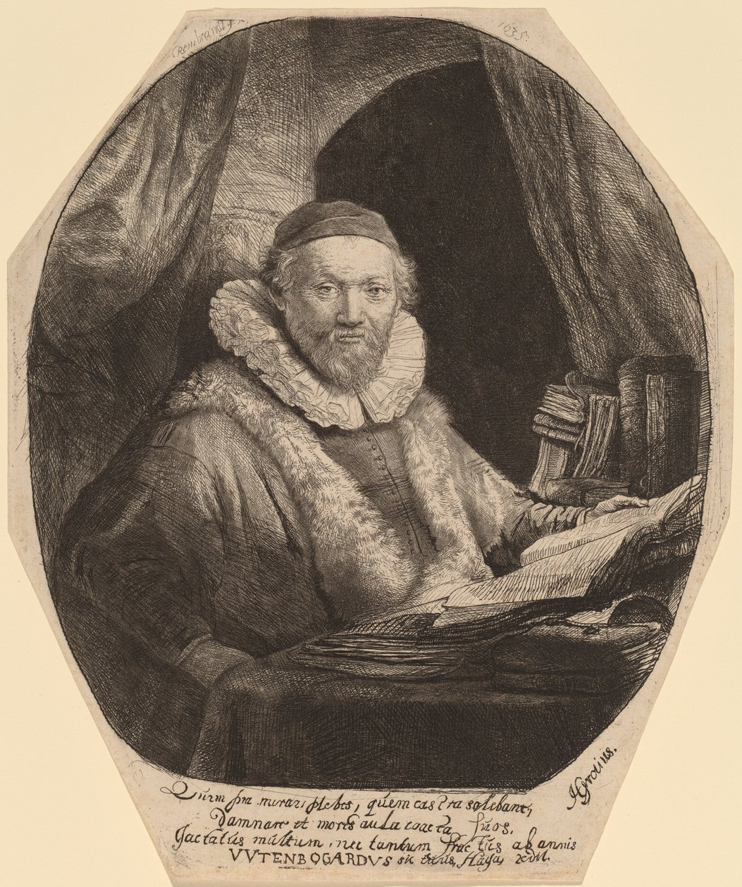 Jan Uytenbogaert av Rembrandt van Rijn