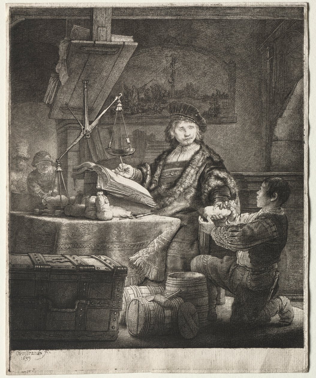 Jan Uytenbogaert, 1639. av Rembrandt van Rijn