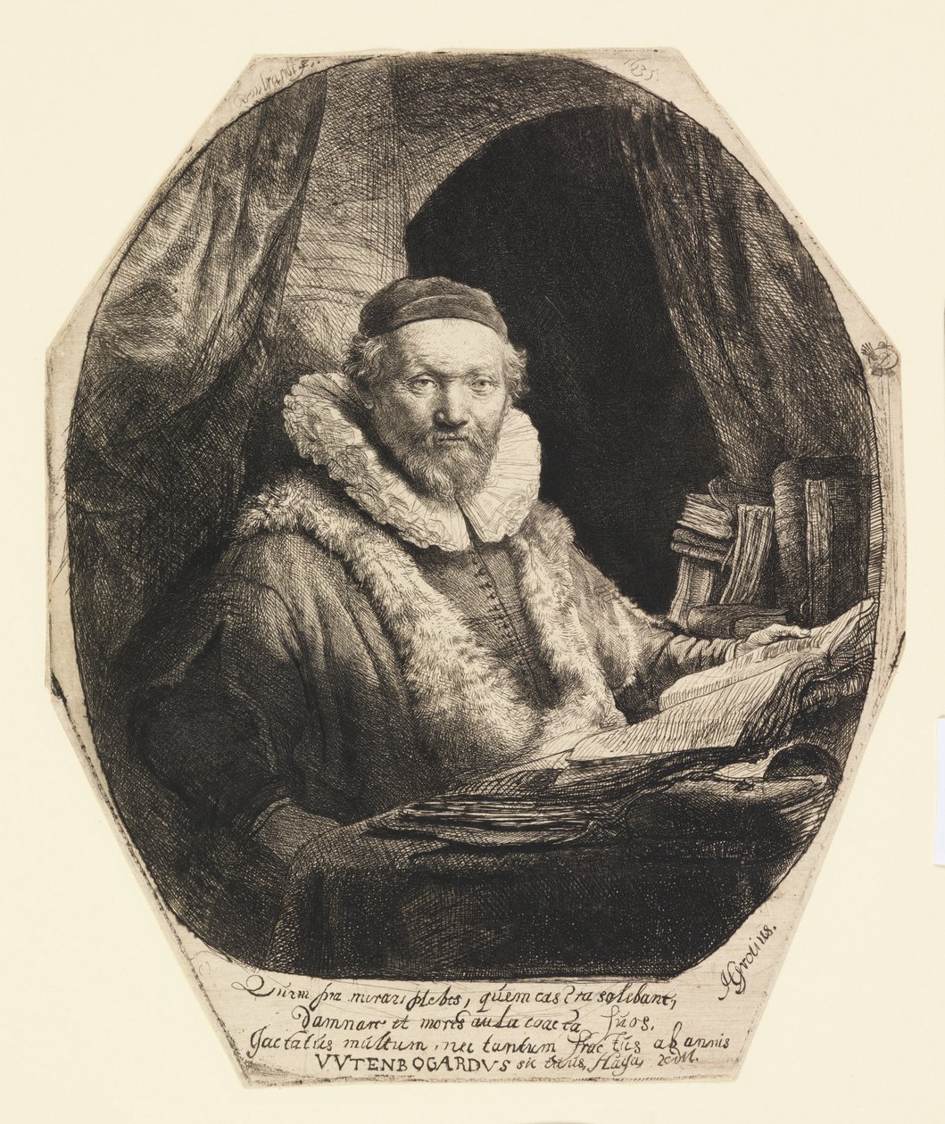 Jan Uytenbogaert, predikant av Rembrandt van Rijn