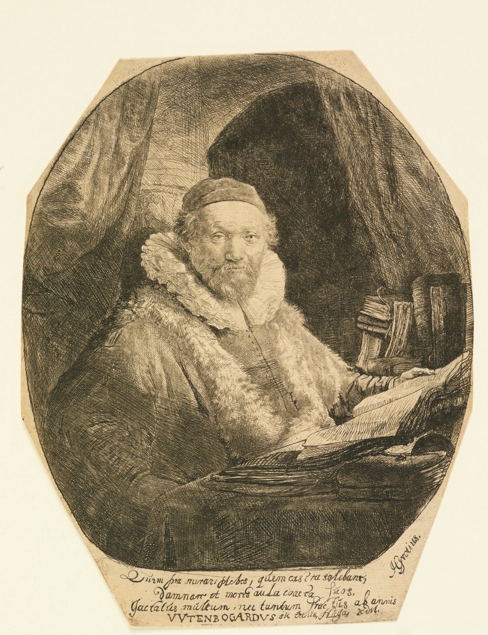 Jan Uytenbogaert, predikant av Rembrandt van Rijn
