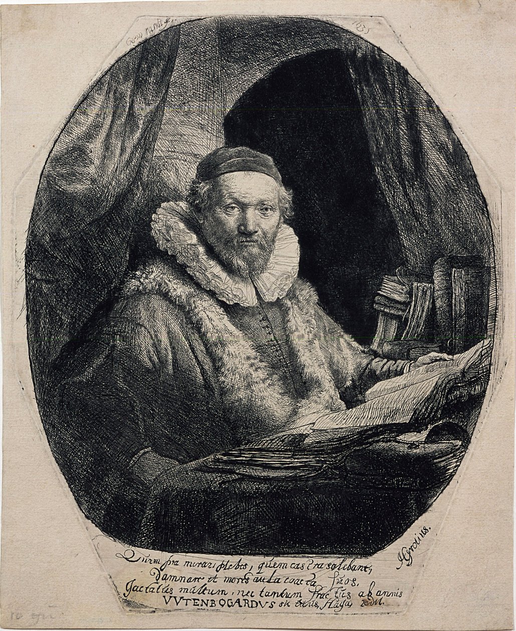 Jan Uytenbogaert, Remonstrantenes predikant av Rembrandt van Rijn