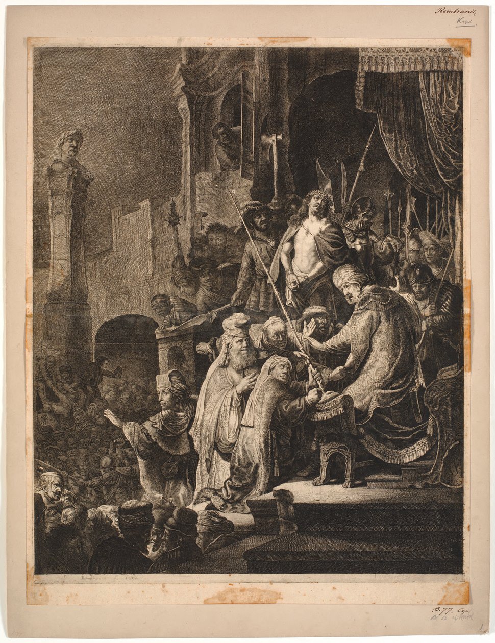Jesus foran Pilatus av Rembrandt van Rijn