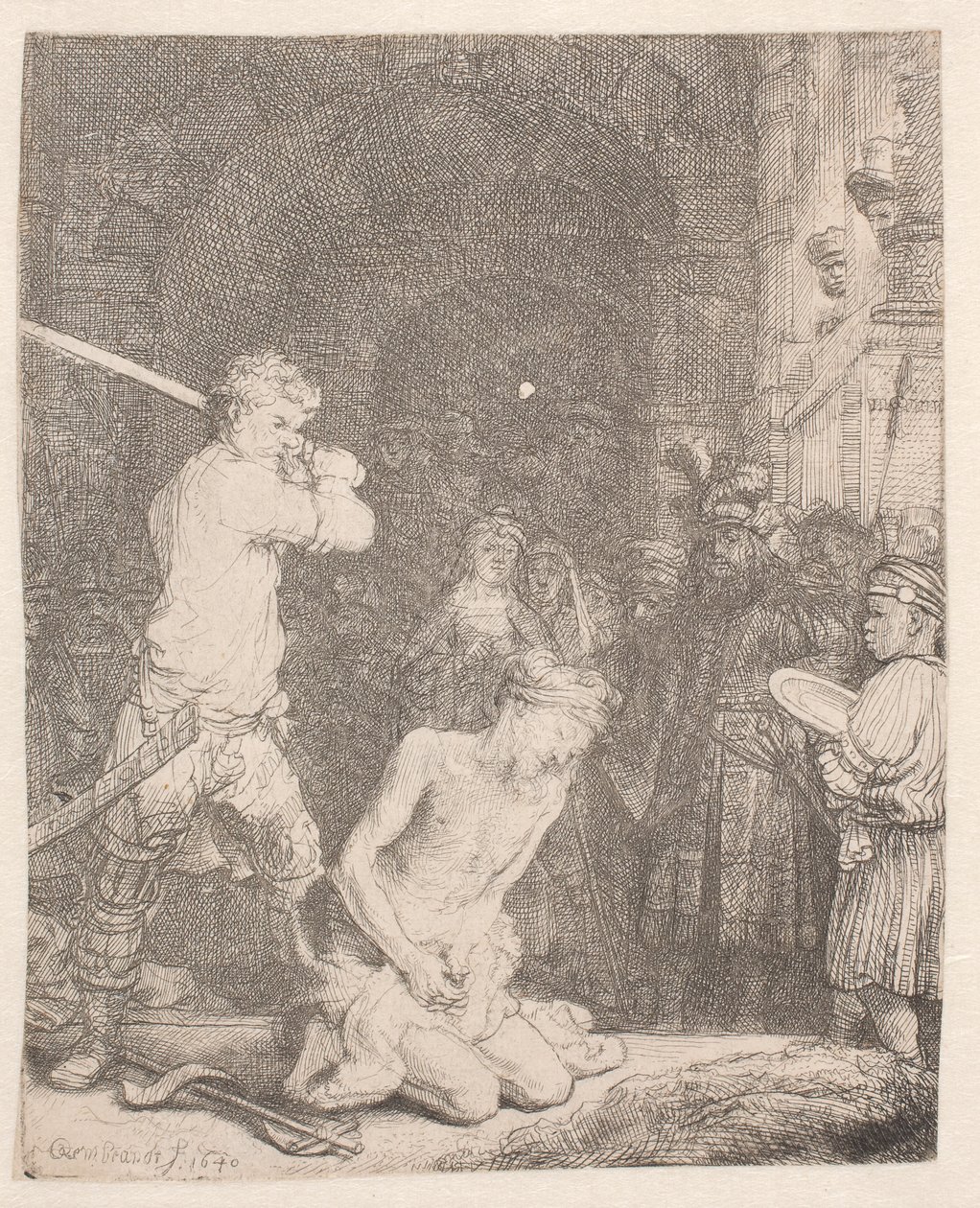 Døperen Johannes halshugget av Rembrandt van Rijn