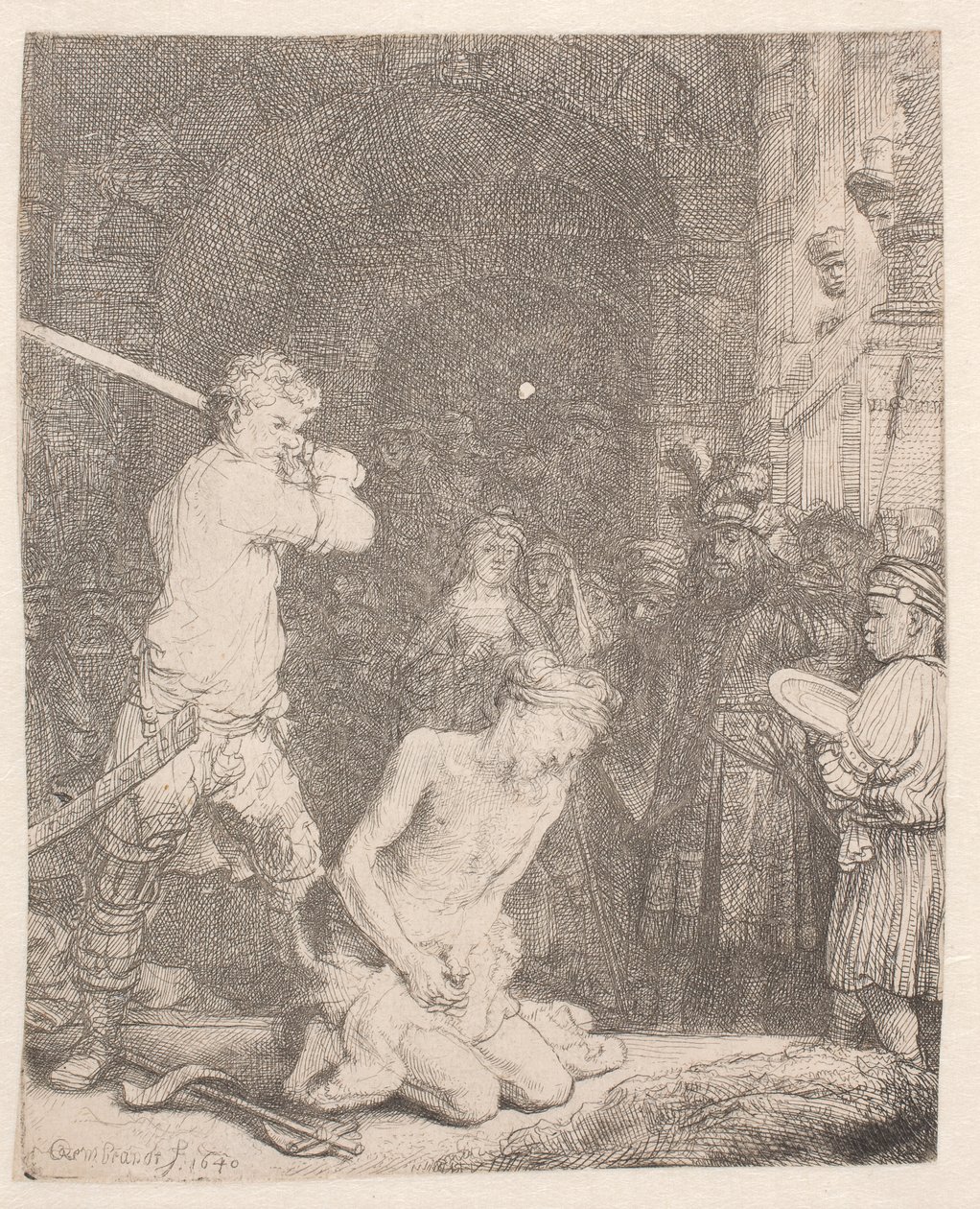 Døperen Johannes halshugget av Rembrandt van Rijn