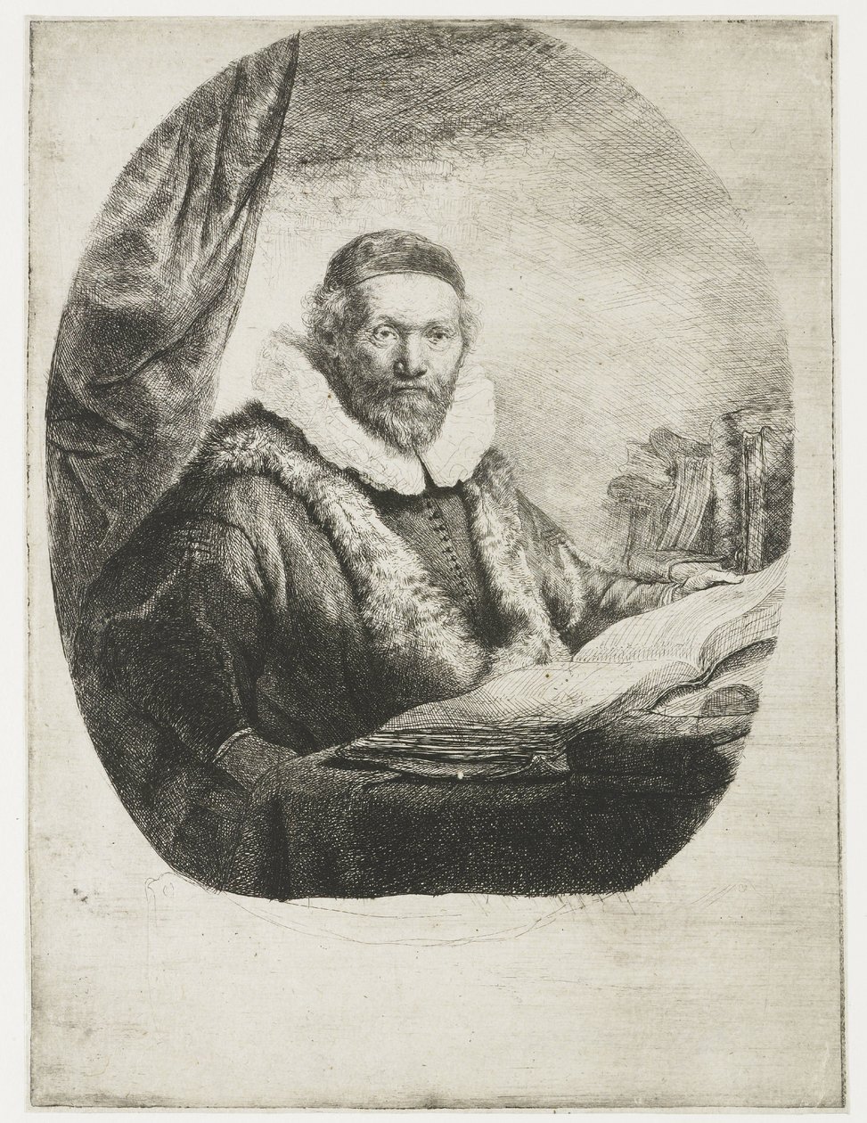 Johannes Wtenbogaert av Rembrandt van Rijn