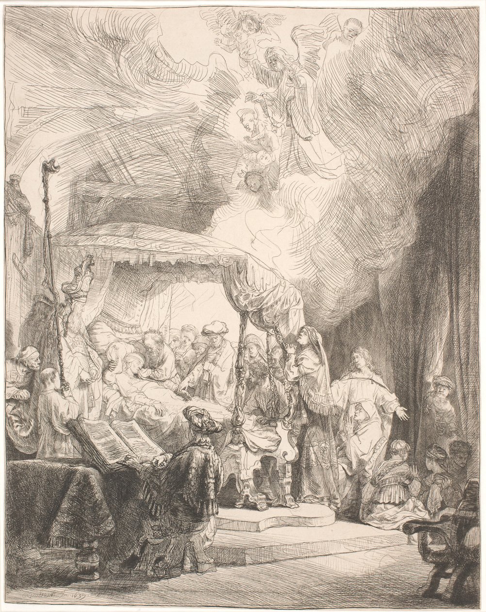 Jomfru Marias død av Rembrandt van Rijn