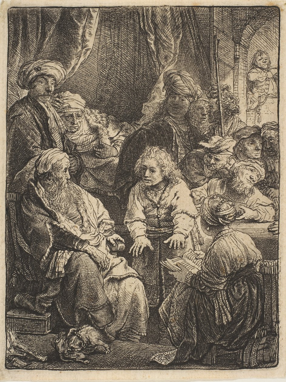 Joseph forteller sine drømmer, 1638. av Rembrandt van Rijn