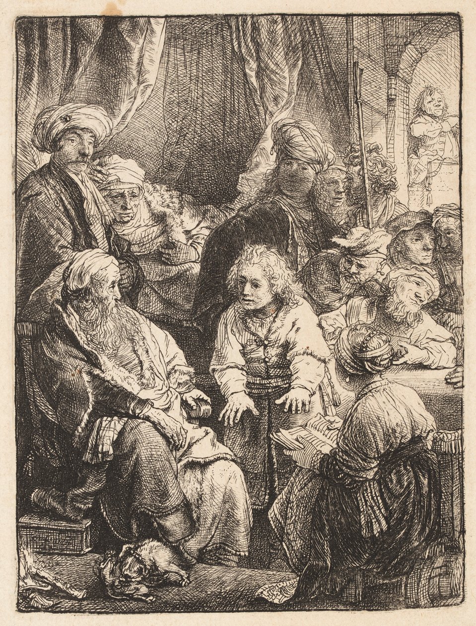 Joseph forteller sine drømmer av Rembrandt van Rijn