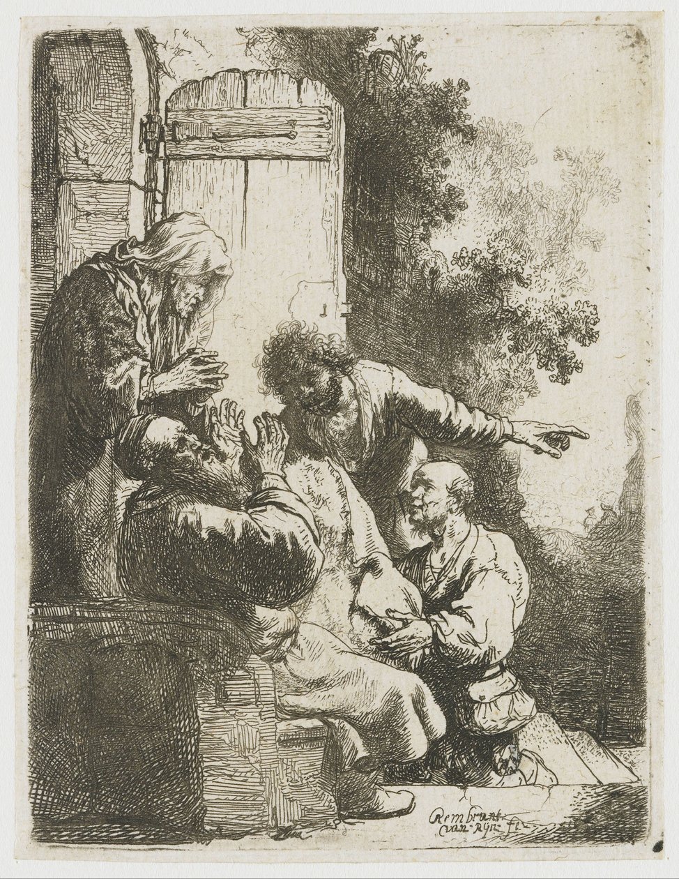 Josefs kåpe brakt til Jakob av Rembrandt van Rijn