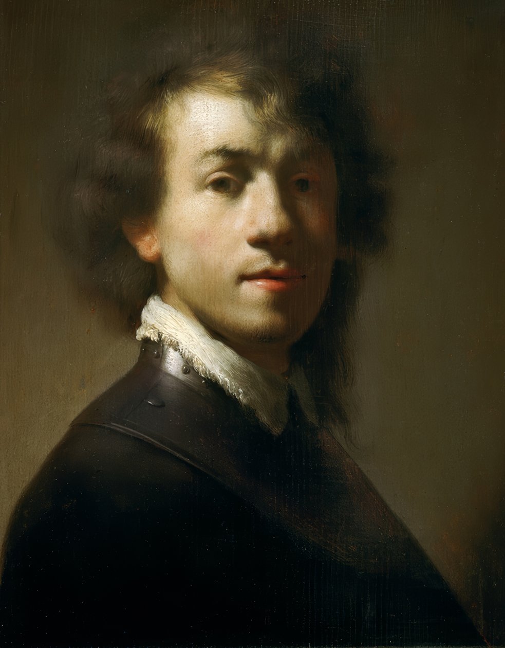 Ungdoms selvportrett som kriger av Rembrandt van Rijn