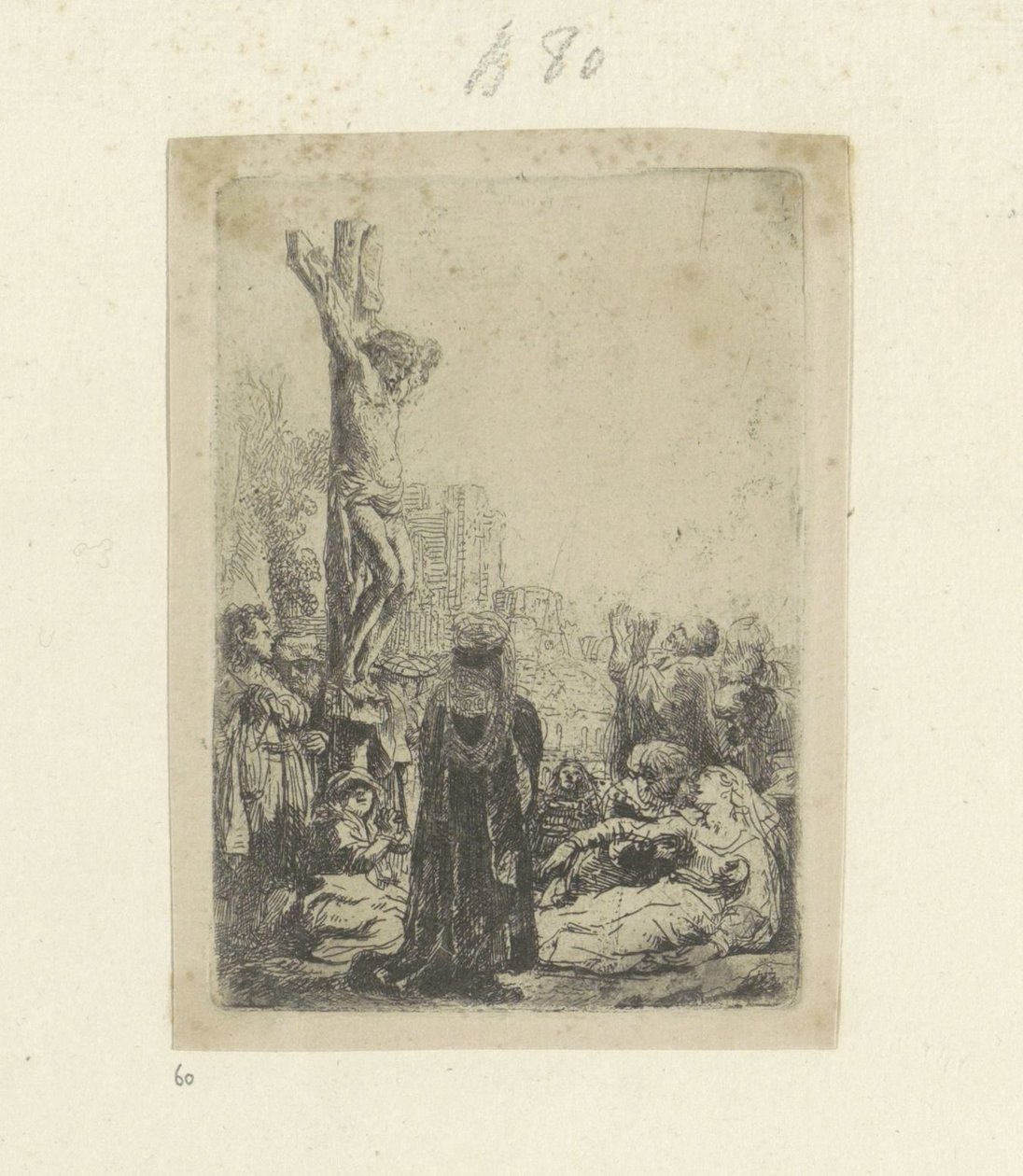 Kruising: liten plaat Samling av åttifem originaltrykk (serietittel) av Rembrandt van Rijn